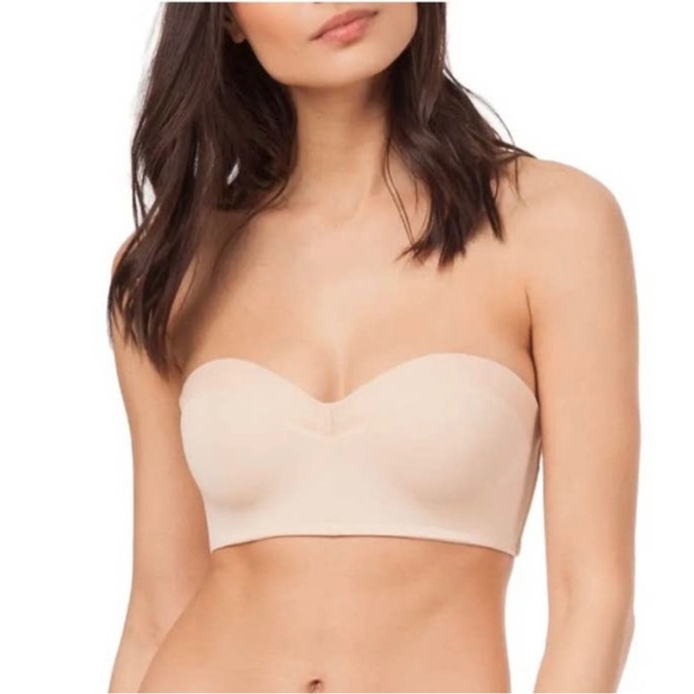 NWT Lively The No Wire Strapless Bra Toasted Almond